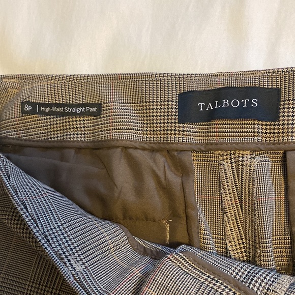 Talbots grey high-waist straight pants / Size 8P - Picture 5 of 7